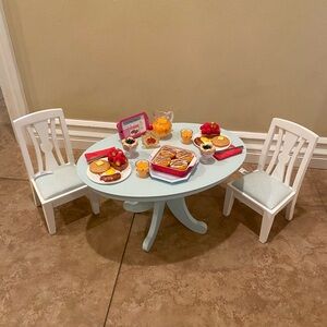 American Girl Doll Dining Set